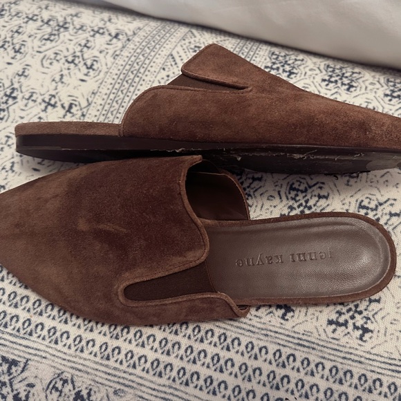 Jenni Kayne Suede Mule ~Espresso Brown 37 EU 7 EUC - Picture 5 of 9